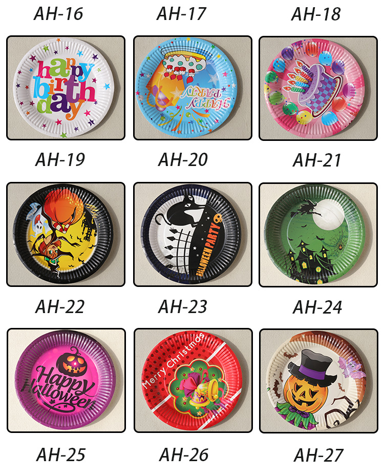 Party Supplies Colorful Cartoon Plate Birthday Party Handmade Plate Multi-Purpose Multimodal Paper Pallet Paper Plate Party Supplies Colorful Cartoon Plate Birthday Party Handmade Plate Multi-Purpose Multimodal Paper Pallet Paper Plate