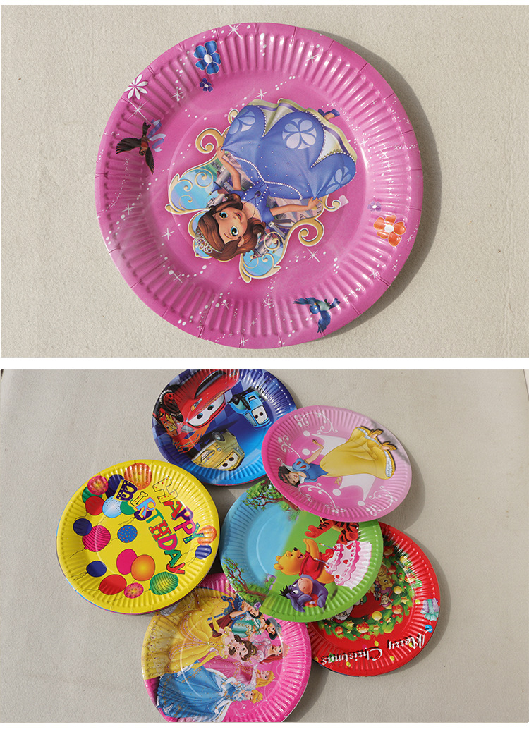 Party Supplies Colorful Cartoon Plate Birthday Party Handmade Plate Multi-Purpose Multimodal Paper Pallet Paper Plate Party Supplies Colorful Cartoon Plate Birthday Party Handmade Plate Multi-Purpose Multimodal Paper Pallet Paper Plate