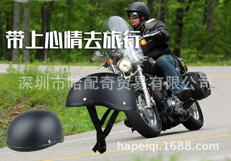 Wholesale Summer Half Helmet Harley Style Biker Melon Skin Spoon Helmet Electric Bicycle Helmet Wholesale Summer Half Helmet Harley Style Biker Melon Skin Spoon Helmet Electric Bicycle Helmet