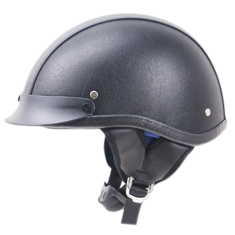 Genuine Motorcycle Helmet Motorcycle Retro Helmet Outdoor Riding Harley Helmet Electric Bicycle Helmet Prince Helmet Half Helmet