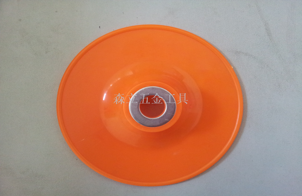 Polishing Disc for plastic 125-180, steel paper tray, Orange plastic plate, with chip hanging card packaging