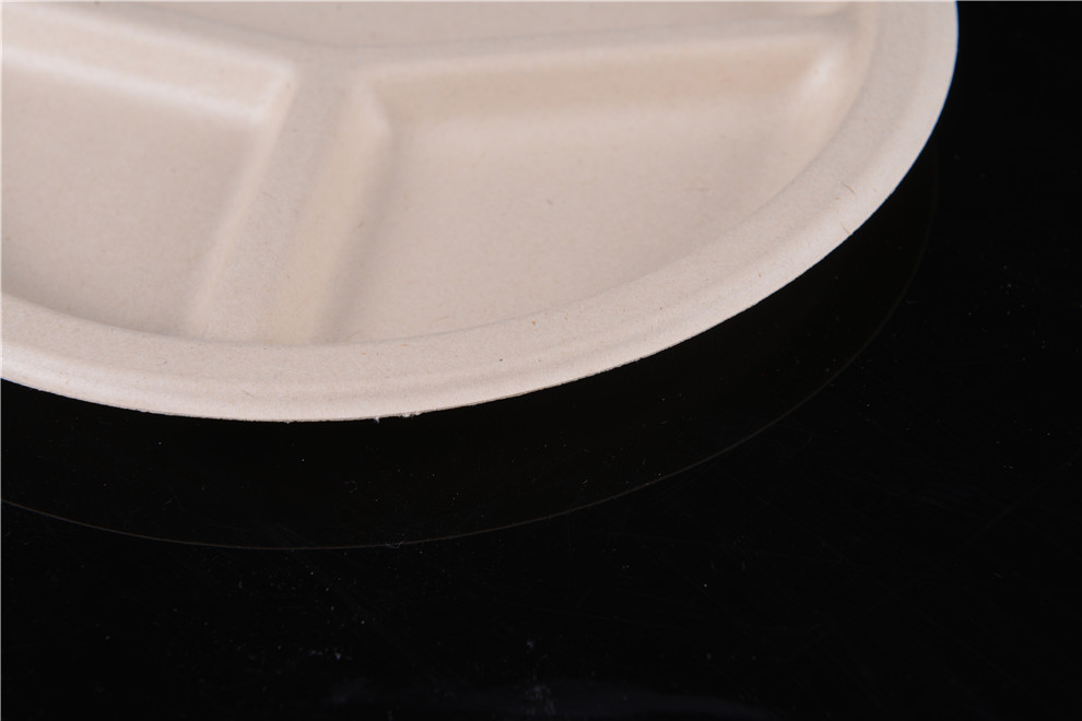 Disposable Grid Plate Outdoor Barbecue Fruit Plate Degradable Environmentally Friendly Plate Thickened Paper Pallet Sampling Plate Fruit Plate