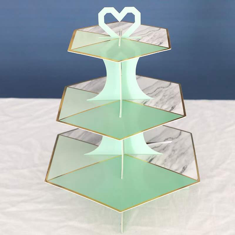 Three-Layer Birthday Cake Stand Birthday Party Cake Stand Dim Sum Plate Cake Plate Paper Cup Tray Three-Layer Birthday Cake Stand Birthday Party Cake Stand Dim Sum Plate Cake Plate Paper Cup Tray