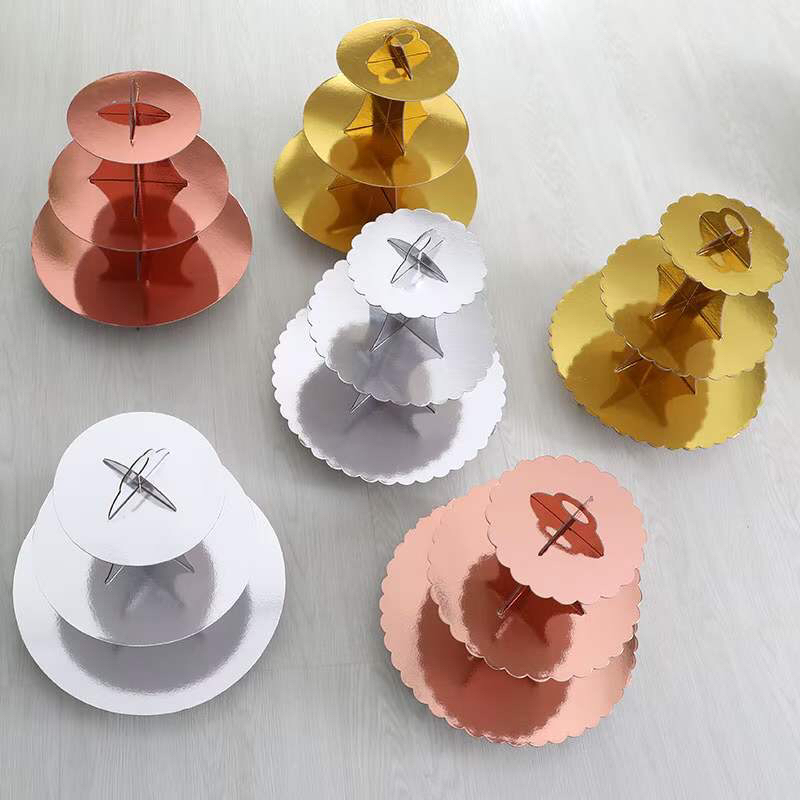 Three-Layer Birthday Cake Stand Birthday Party Cake Stand Dim Sum Plate Cake Plate Paper Cup Tray Three-Layer Birthday Cake Stand Birthday Party Cake Stand Dim Sum Plate Cake Plate Paper Cup Tray