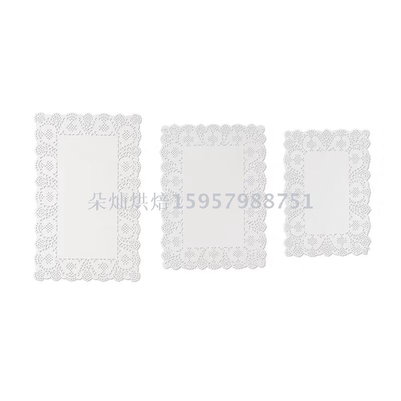Flower base paper Mat plate lace Pad Paper oil absorption pad paper cake pad rectangular Flower base paper