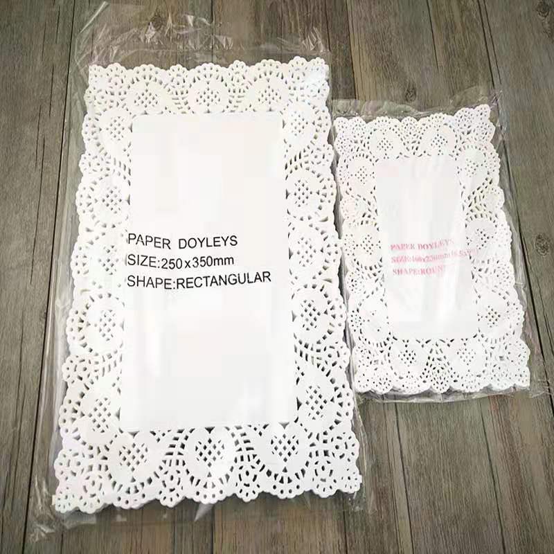Flower base paper Mat plate lace Pad Paper oil absorption pad paper cake pad rectangular Flower base paper Flower base paper Mat plate lace Pad Paper oil absorption pad paper cake pad rectangular Flower base paper