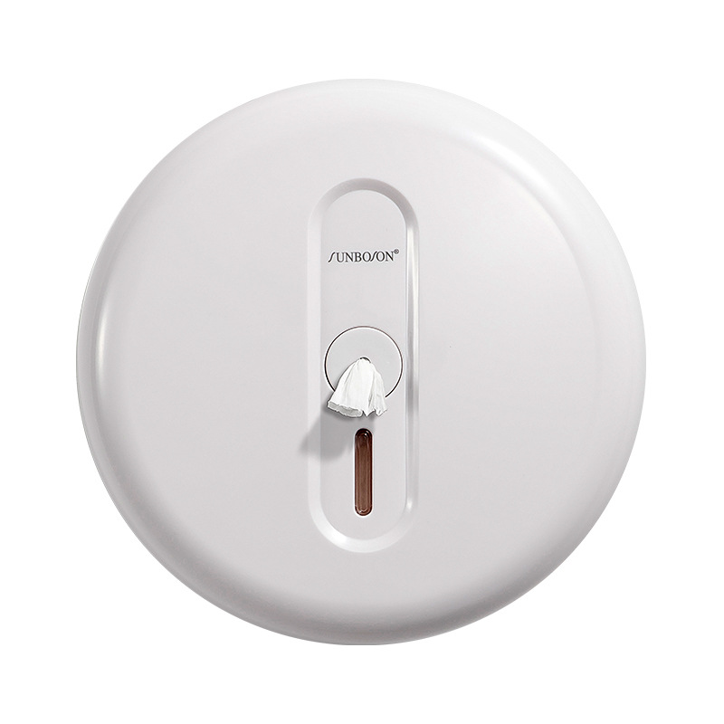 Hotel Commercial Center Pumping Large Roll Paper Box Large Plate Tissue Box Toilet Wall-Mounted Toilet Paper Toilet Paper Saving Artifact