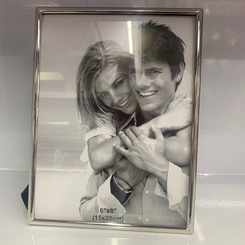 Velvet Iron Plating Silver Metal Material Creative Decoration Photo Home Decorative Gift Crafts Metal Photo Frame Velvet Iron Plating Silver Metal Material Creative Decoration Photo Home Decorative Gift Crafts Metal Photo Frame