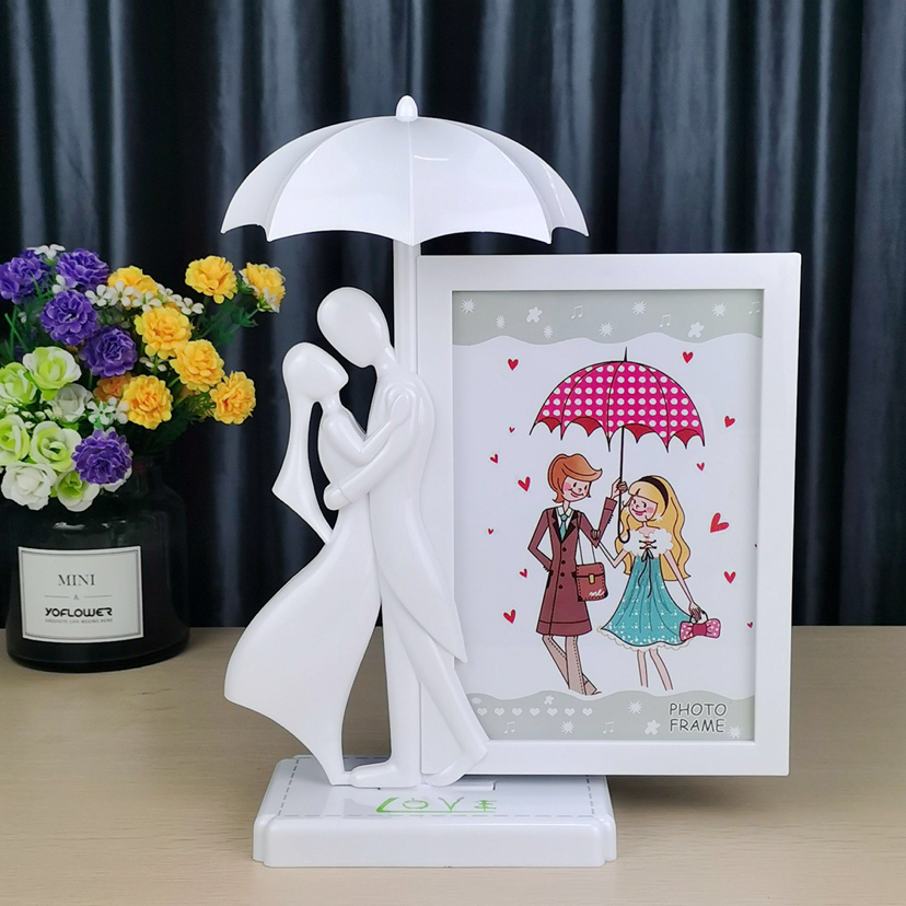 Photo Frame and Picture Frame Haotao Photo Frame HT-LM7579 Couple Umbrella 7-Inch (4 Colors)
