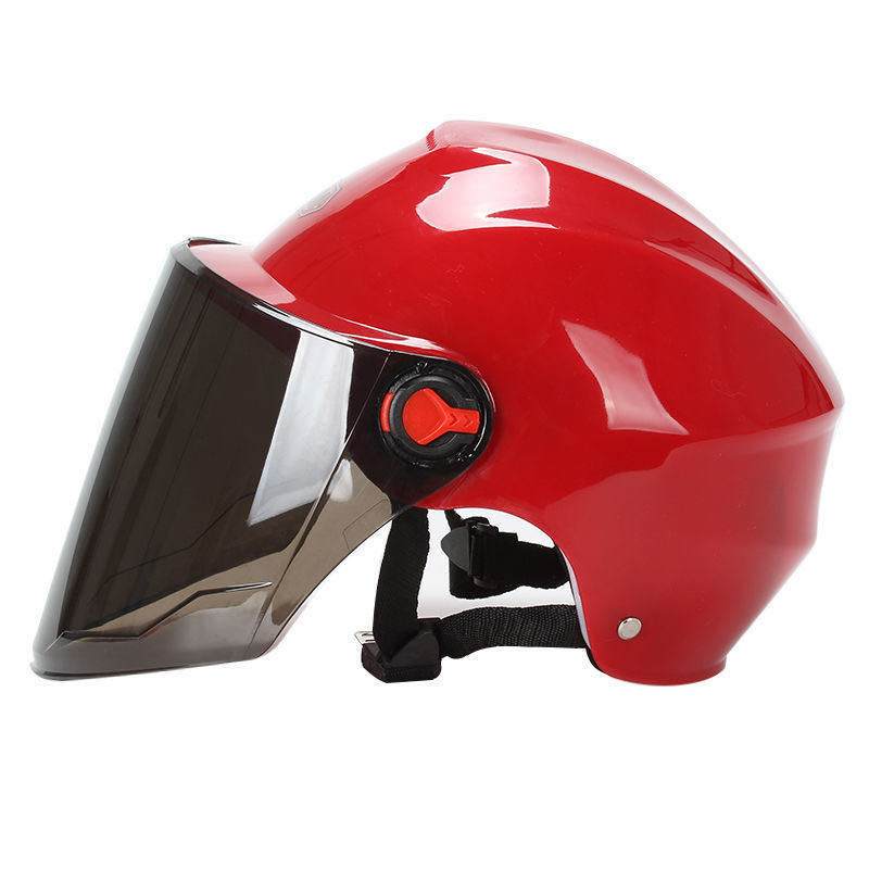 Summer Electric Bicycle Helmet Battery Car Cap Motorcycle Men&#039;s and Women&#039;s Lightweight Helmet Half Helmet Helmet Universal Helmet