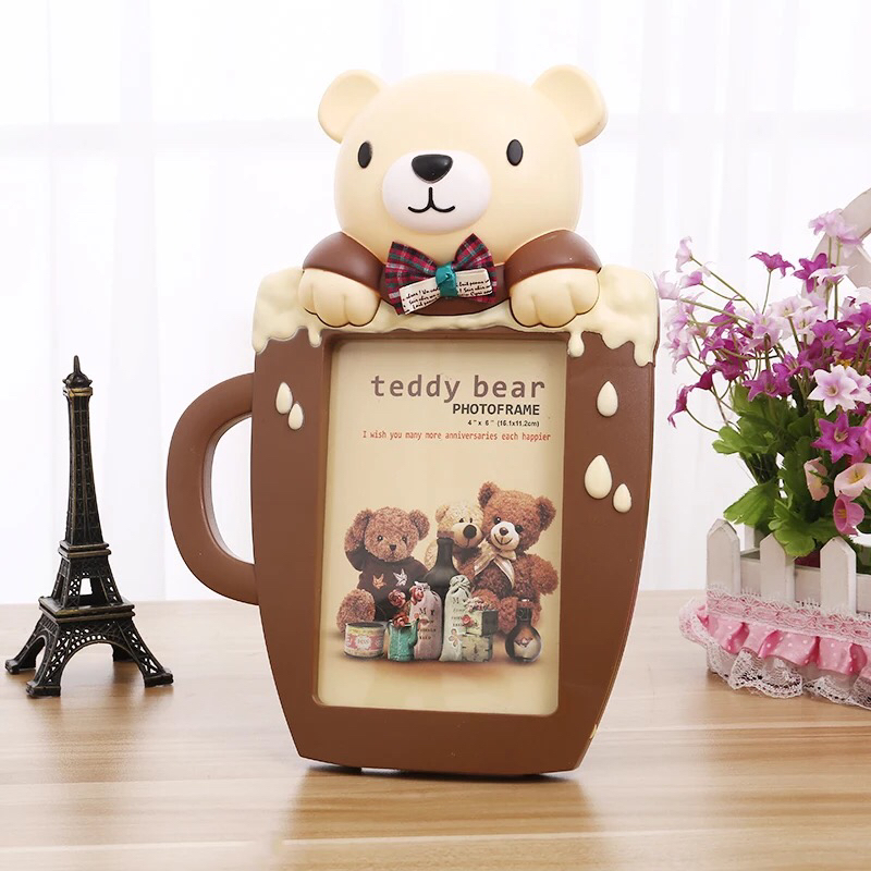 Children&#039;s Photo Frame Haotao Photo Frame HT-TF3370 Water Cup Bear 6-Inch (2 Colors)