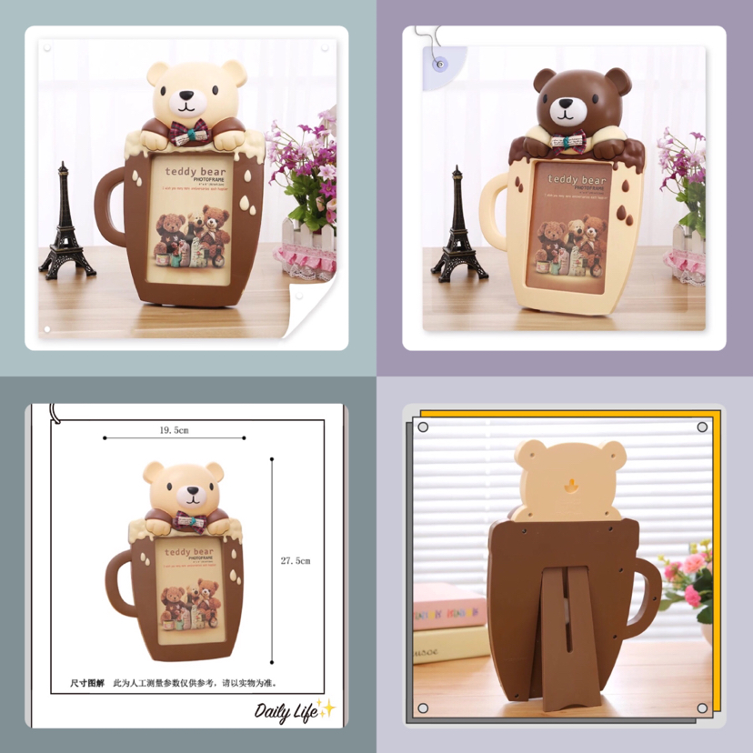 Children's Photo Frame Haotao Photo Frame HT-TF3370 Water Cup Bear 6-Inch (2 Colors) Children's Photo Frame Haotao Photo Frame HT-TF3370 Water Cup Bear 6-Inch (2 Colors)