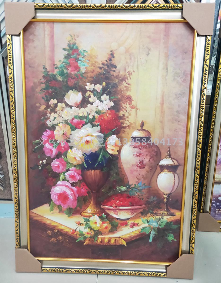 Export Oil Painting Flower Decorative Painting Wholesale Custom Factory Direct Sale Photo Frame
