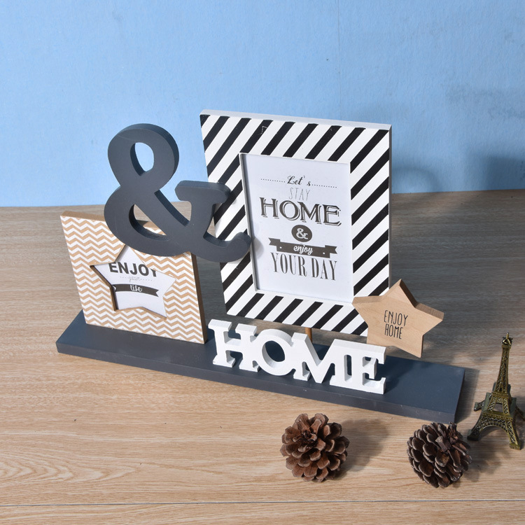 European-Style Creative Photo Frame Combination Retro Distressed Photos on the Table Ornaments Home Decorative Crafts Picture Frame Wholesale
