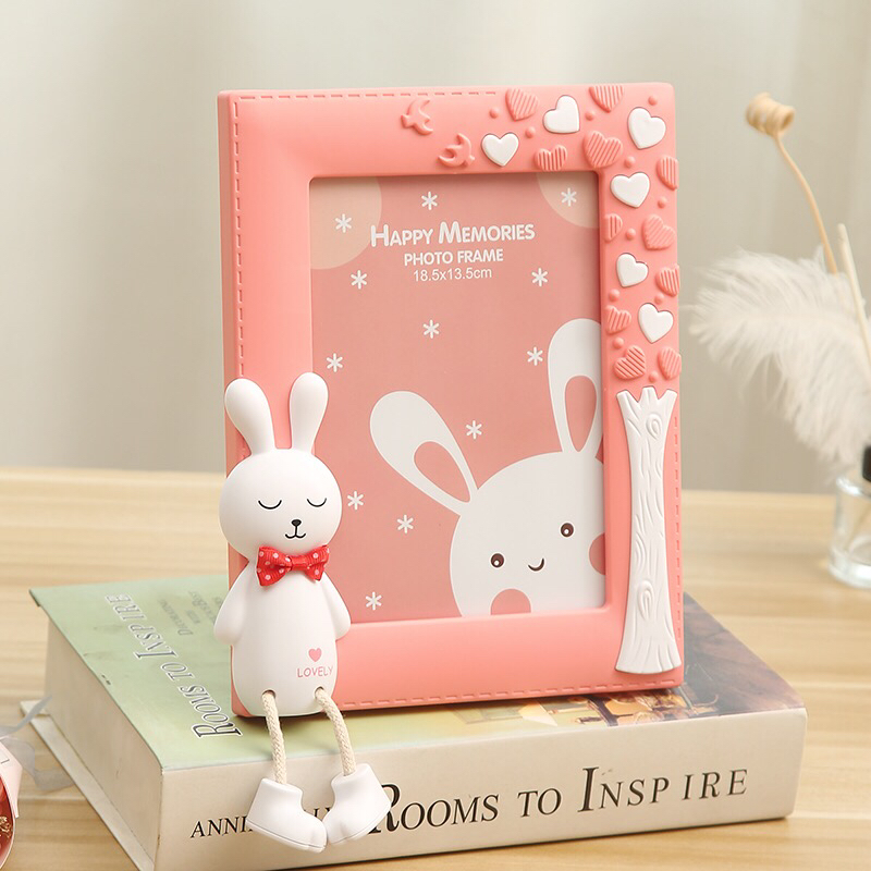 Haotao Photo Frame HT-TF1132 Hanging Rabbit 7-Inch Vertical Version (3 Colors)
