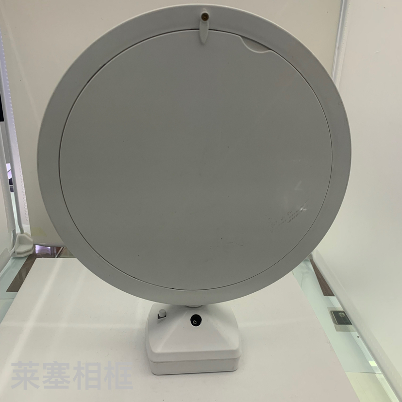 Large round Mirror LED Light Rotating Decoration Creative Crafts Plastic Living Room Bedroom Photo Magic Mirror Photo Frame