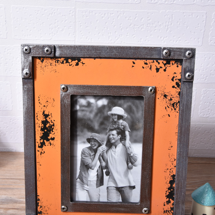 Factory Direct Sales Distressed Photo Frame 7-Inch 6-Inch More Sizes Creative Home Decoration Wholesale Photo Studio Picture Frame Wholesale