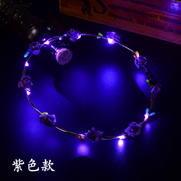 KoreanStyle Rattan Strip Headdress Flower Tourist Attractions Hot Selling Hair Accessories Headband Night Market Batch