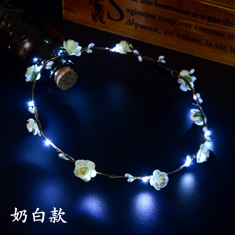 KoreanStyle Rattan Strip Headdress Flower Tourist Attractions Hot Selling Hair Accessories Headband Night Market Batch