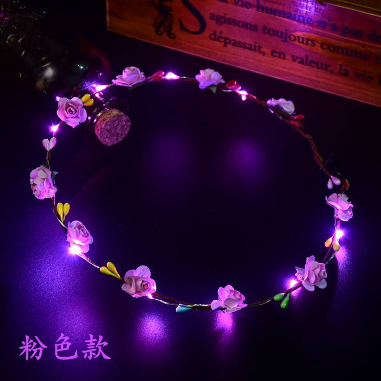 KoreanStyle Rattan Strip Headdress Flower Tourist Attractions Hot Selling Hair Accessories Headband Night Market Batch