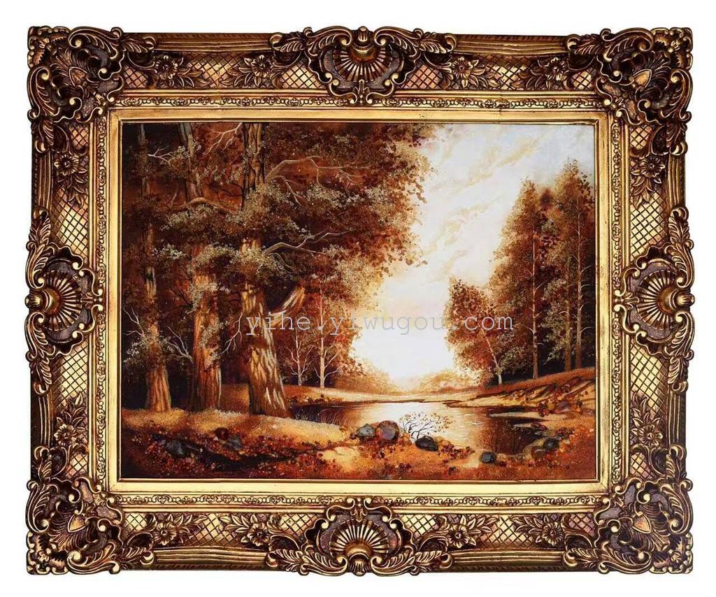 European manufacturers European oil painting wholesale resin photo frame empty box carved conjoined box