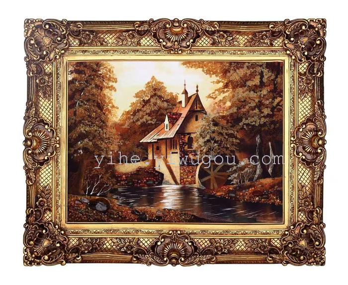 European manufacturers European oil painting wholesale resin photo frame empty box carved conjoined box