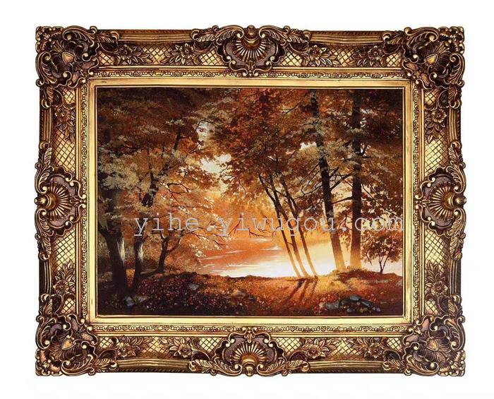 European manufacturers European oil painting wholesale resin photo frame empty box carved conjoined box
