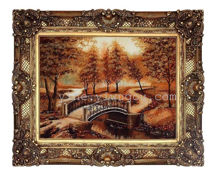 European manufacturers European oil painting wholesale resin photo frame empty box carved conjoined box