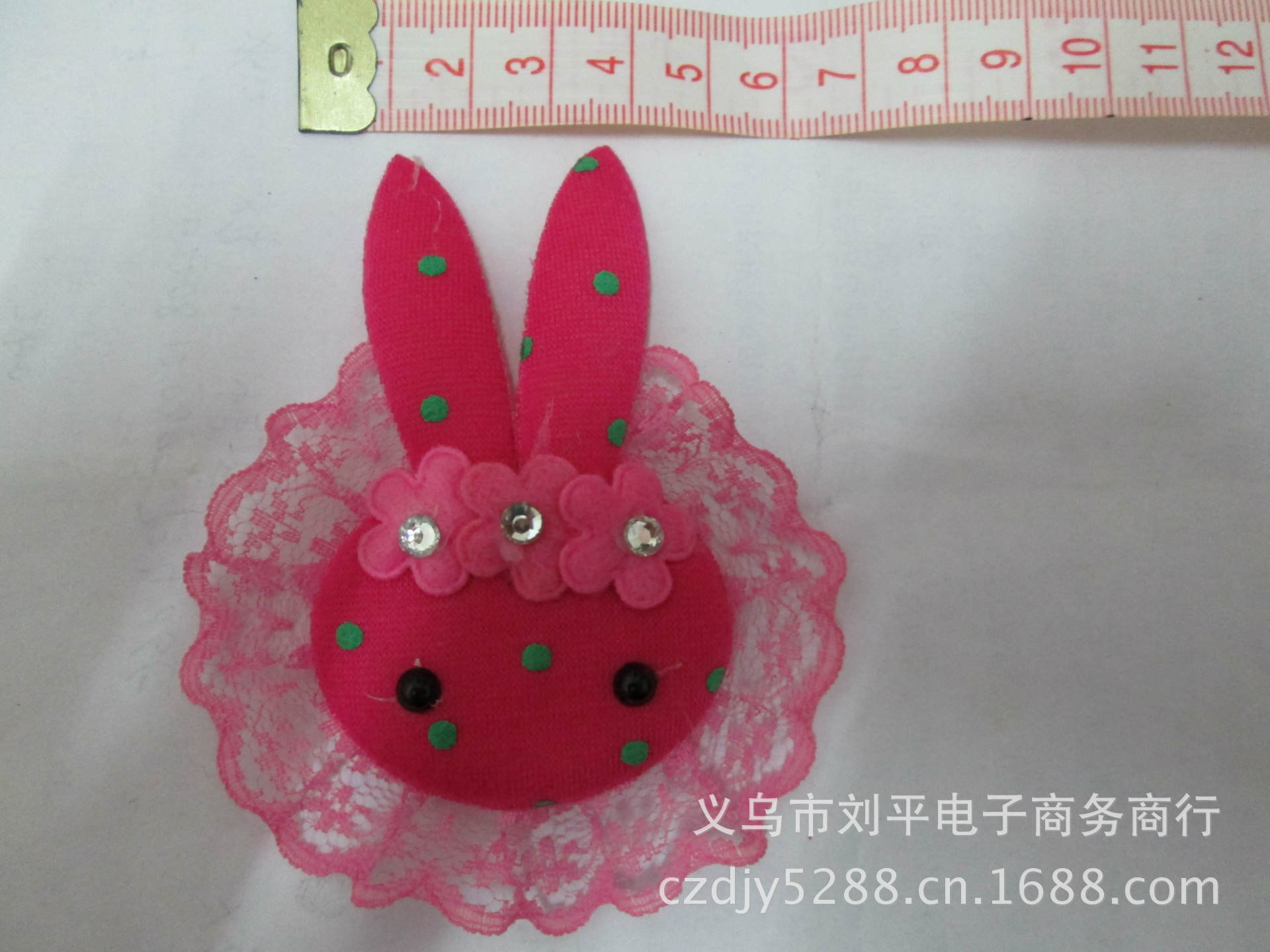 Supply Ultrasonic Embossed Cartoon Rabbit Headdress Flower Various Shapes Cloth Flowers Headdress Clothes Accessories
