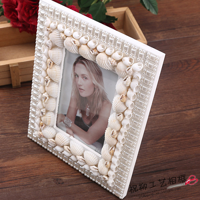 European table exquisite shell pearl photo frame frame simple fashion