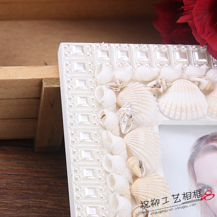 European table exquisite shell pearl photo frame frame simple fashion