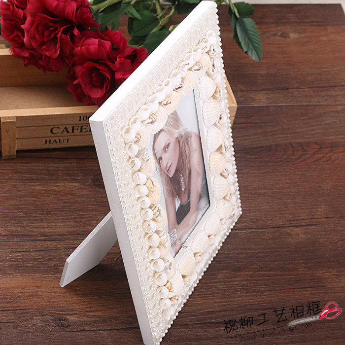 European table exquisite shell pearl photo frame frame simple fashion