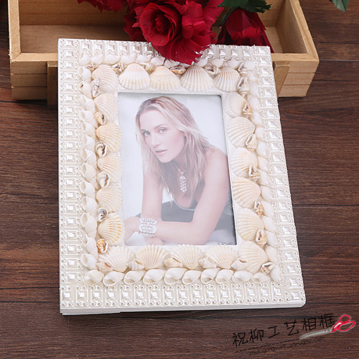 European table exquisite shell pearl photo frame frame simple fashion