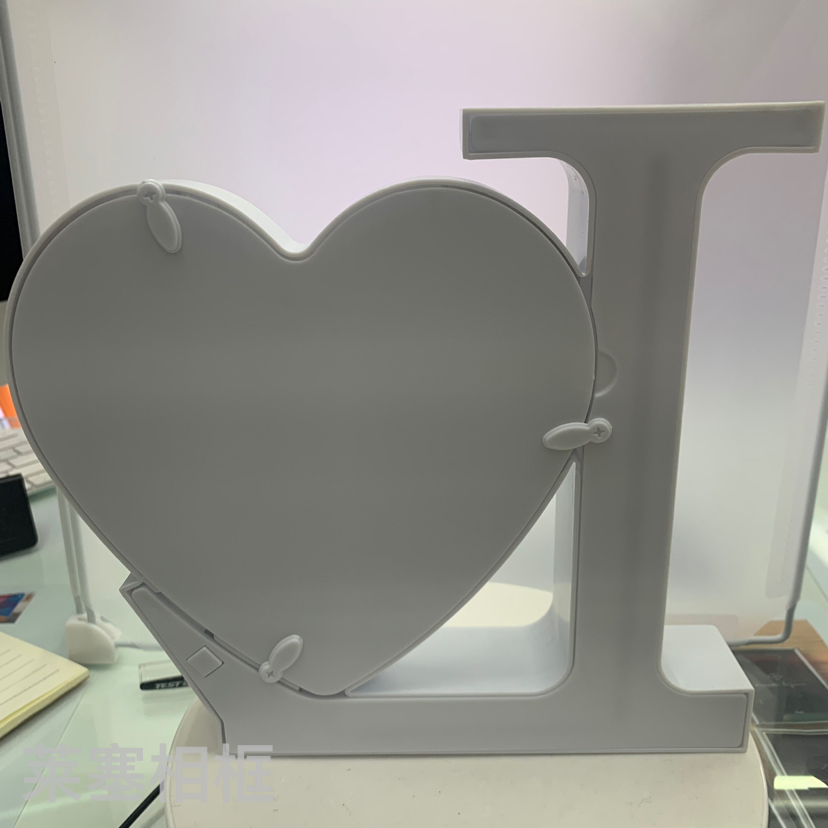 Love Heart with LED Light Creative Decoration Crafts Home Decorative Gift Photo Living Room Bedroom Magic Mirror Photo Frame
