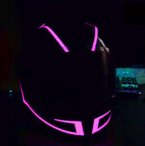 Helmet light bar shake sound with motorcycle helmet light bar