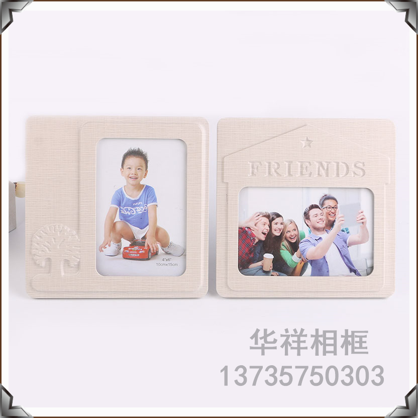 Photo Frame Solid Wood Creative 7-Inch Wooden Photo Frame Wall Hanging Picture Frame Photo Wall Combination Bedroom Photo Frame