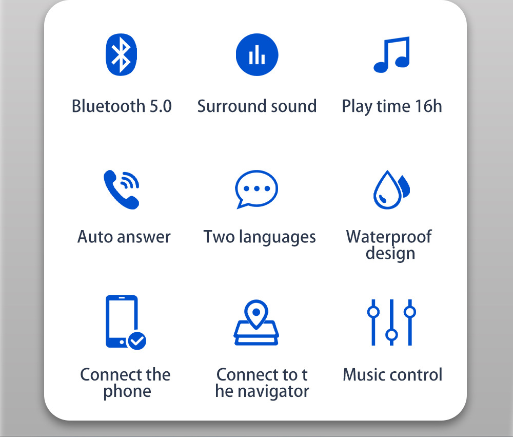 Motorcycle Headset Bluetooth 5.0 Helmet Headset Motorcycle Full Helmet Half Helmet Universal Wireless Motorcycle Headset Bluetooth 5.0 Helmet Headset Motorcycle Full Helmet Half Helmet Universal Wireless