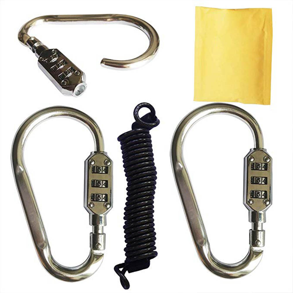 Outdoor Carabiner Mountaineering Password Lock Security Anti-Theft D-Type Padlock Metal Lock Backpack Digital Helmet Lock CH-22B Outdoor Carabiner Mountaineering Password Lock Security Anti-Theft D-Type Padlock Metal Lock Backpack Digital Helmet Lock CH-22B