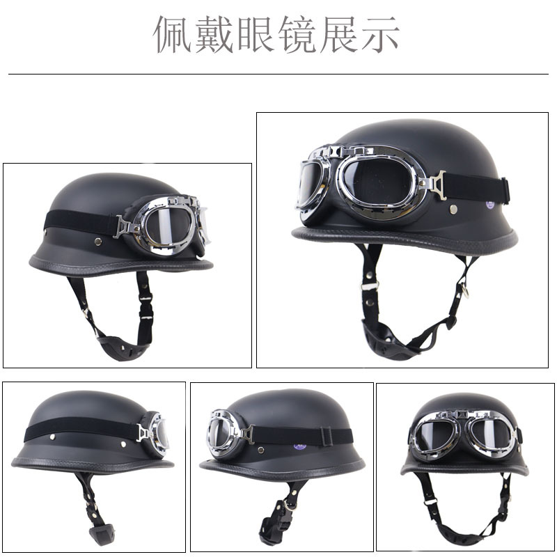Motorcycle Helmet Retro Half Helmet Harley Motorcycle Helmet Outdoor Riding Protective Helmet DOT Certification Motorcycle Helmet Retro Half Helmet Harley Motorcycle Helmet Outdoor Riding Protective Helmet DOT Certification