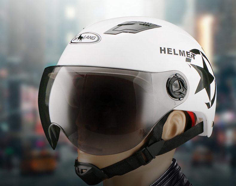 Summer Harley Helmet Riding Helmet Men and Women Electric Bicycle Helmet Electromobile Helmet Summer Helmet Bicycle