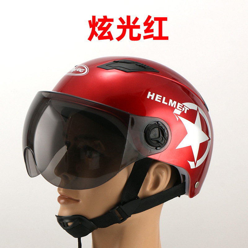 Summer Harley Helmet Riding Helmet Men and Women Electric Bicycle Helmet Electromobile Helmet Summer Helmet Bicycle