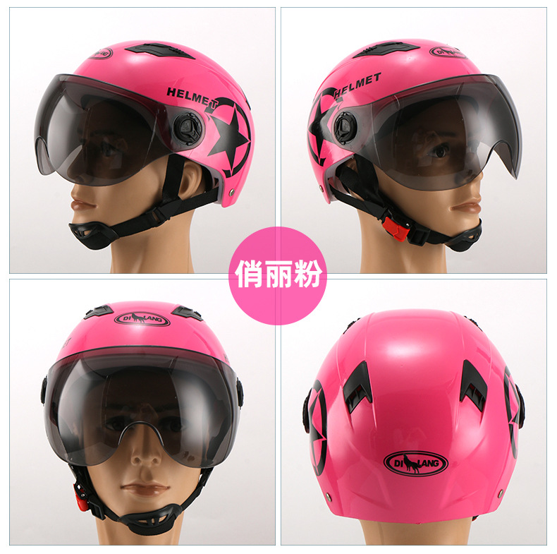 Summer Harley Helmet Riding Helmet Men and Women Electric Bicycle Helmet Electromobile Helmet Summer Helmet Bicycle