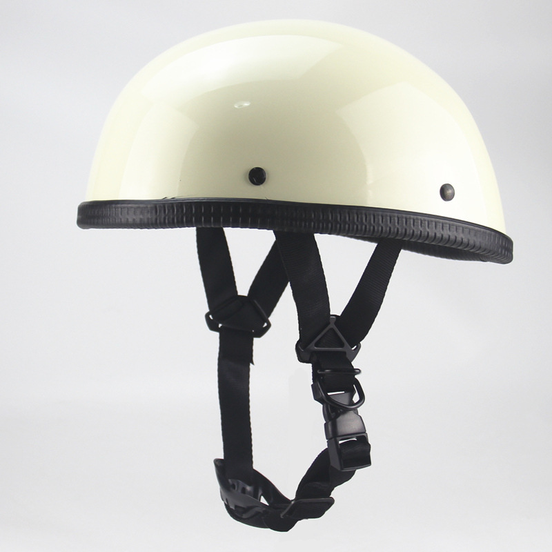 Cross-Border Nostalgic Cool Retro Helmet Ladle Shaped Helmet EE Half Helmet Electric Bicycle Helmet Electromobile 