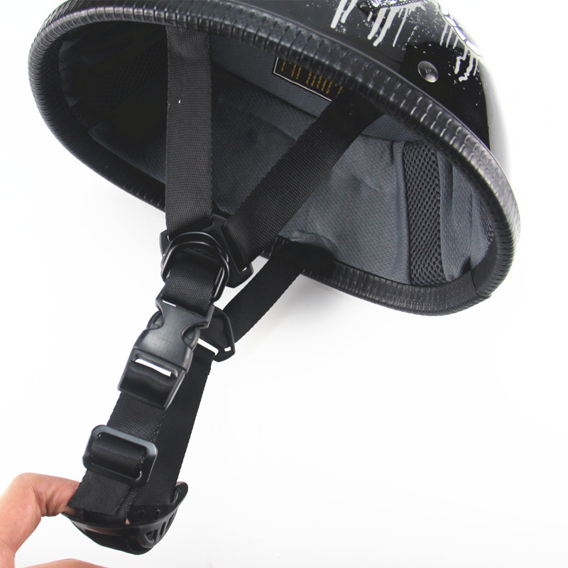 Cross-Border Nostalgic Cool Retro Helmet Ladle Shaped Helmet EE Half Helmet Electric Bicycle Helmet Electromobile 