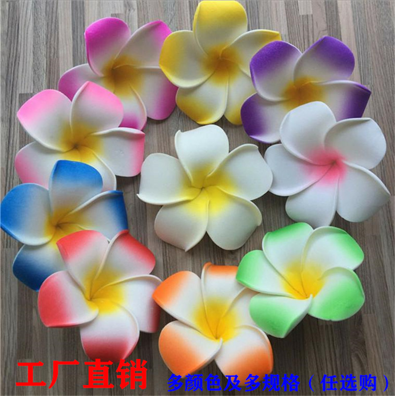 4/5/6/7/8/9/11cm Multi-Specification Plumeria Rubra Headdress Simulation Eva Swimsuit Travel Headdress Flower Flowers
