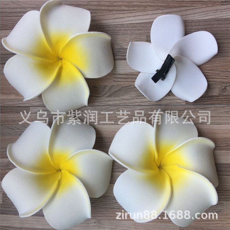 4/5/6/7/8/9/11cm Multi-Specification Plumeria Rubra Headdress Simulation Eva Swimsuit Travel Headdress Flower Flowers