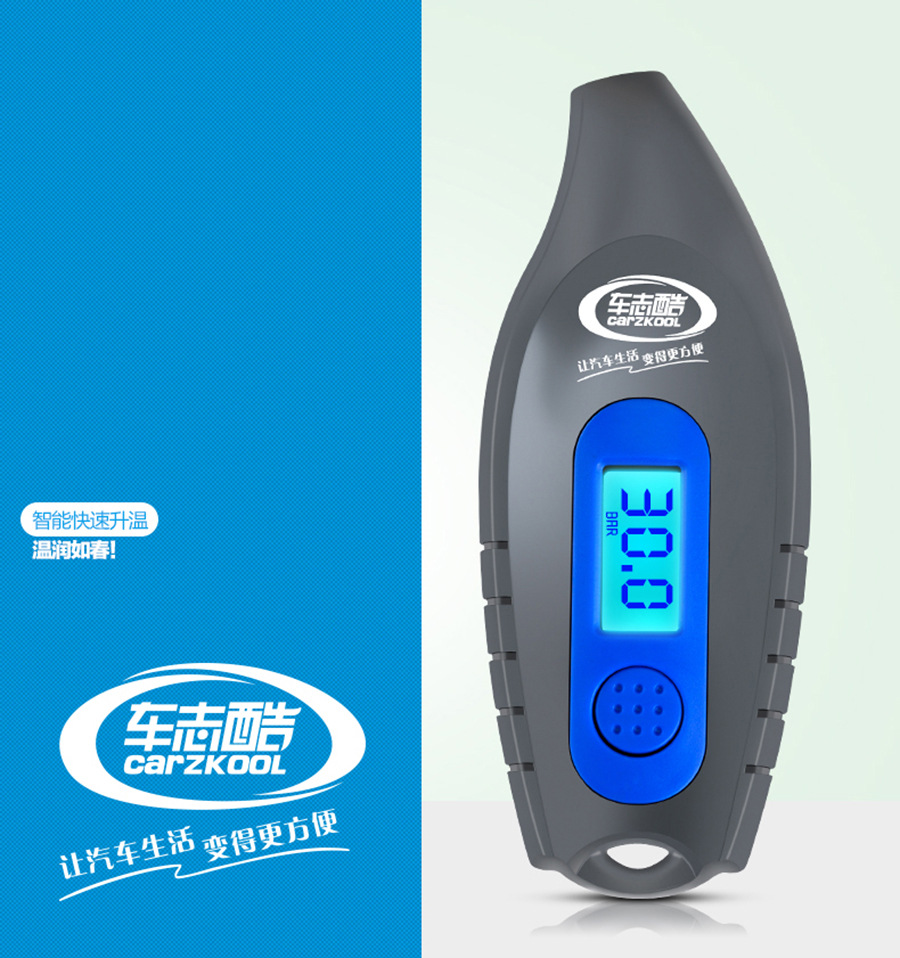 Available Car Zhiku Electronic Digital Tire Pressure Monitor Gauge Car Tire Pressure Gauge Digital Tire Pressure Gauge