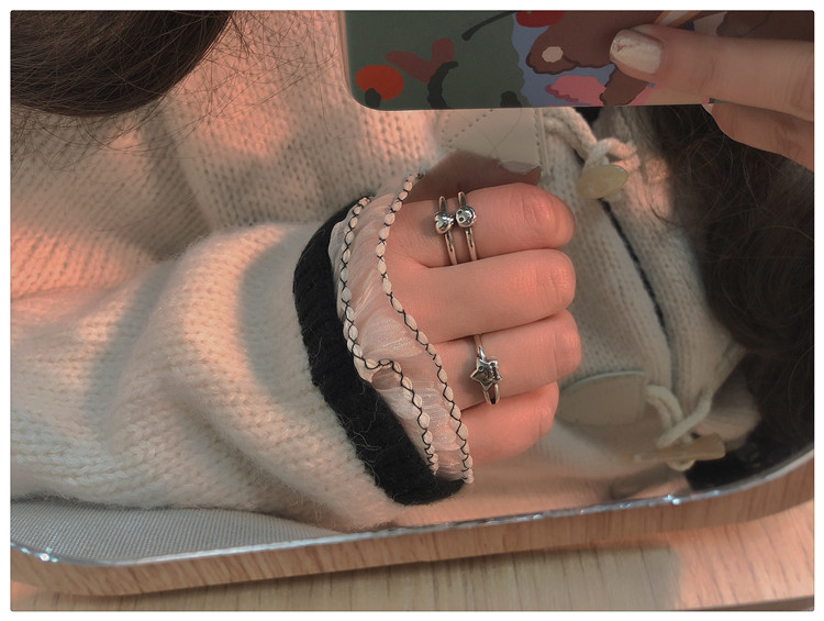 Ring Female Fashion Personality Distressed Jack Purcell Face Multi-Layer Ins Indifference Trend Korean Vintage Thai Silver Ring Ring Female Fashion Personality Distressed Jack Purcell Face Multi-Layer Ins Indifference Trend Korean Vintage Thai Silver Ring