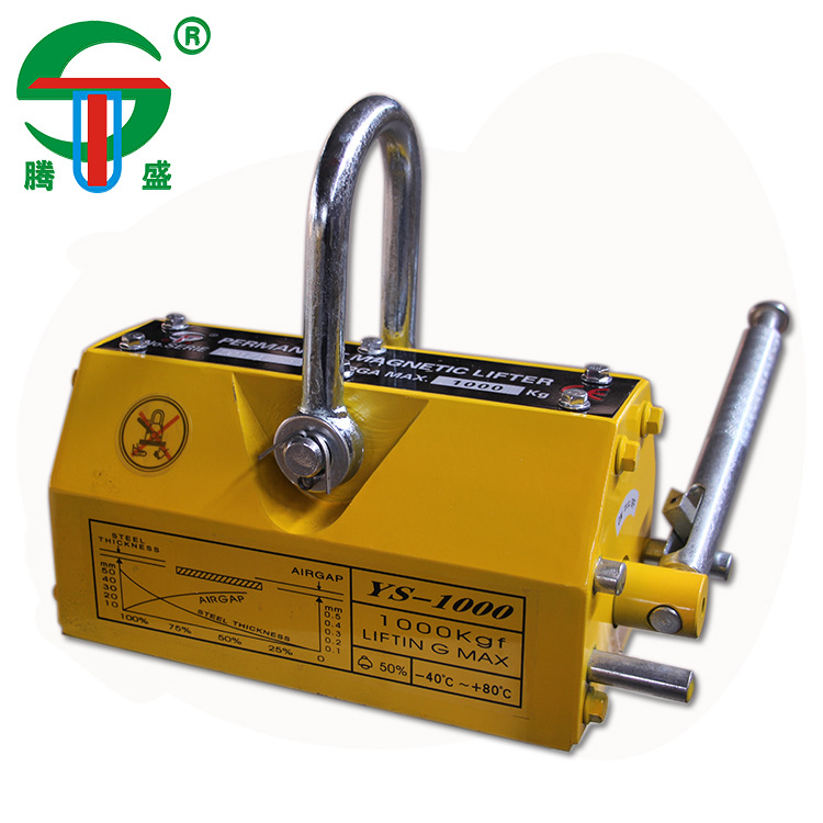Hebei Factory Manual Permanent Magnet Sucker Jack Magnetic Crane Quantity Discounts 2T Manufacturer One Piece Dropshipping