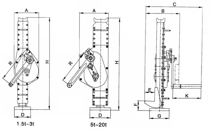 3T Mechanical Steel Jack  MJ0102